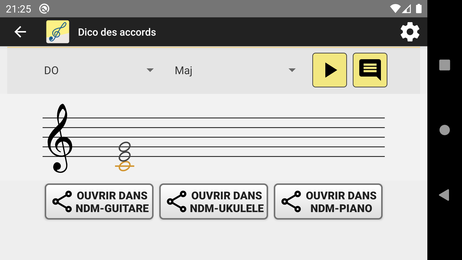 Dictionnaire des accords - Notes De Musique